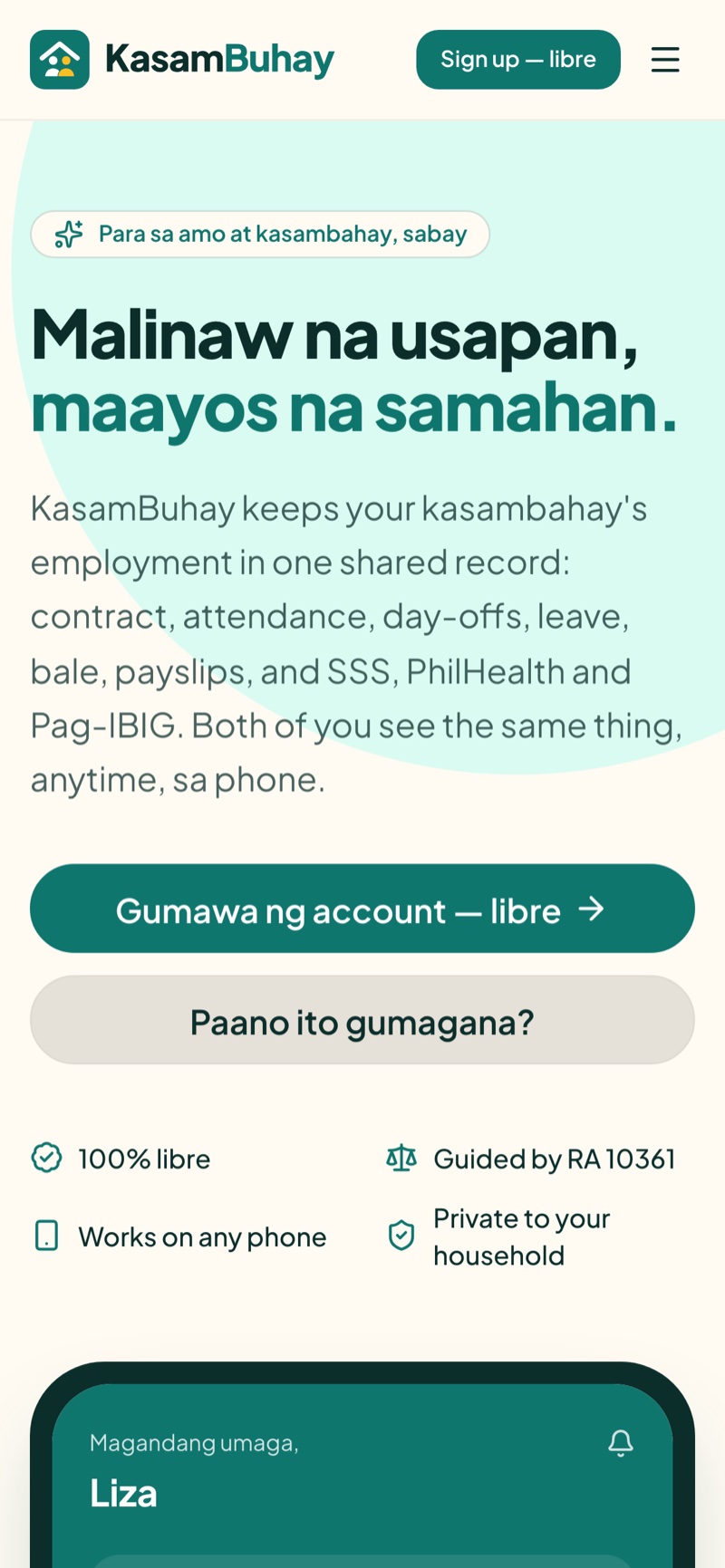 KasamBuhay on mobile